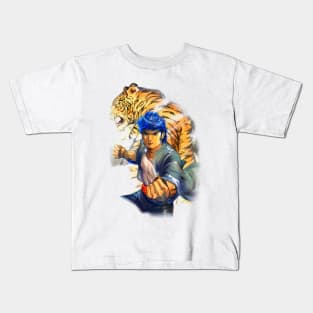 Tiger Wong Long Hu Men Manhwa Manhua Kids T-Shirt